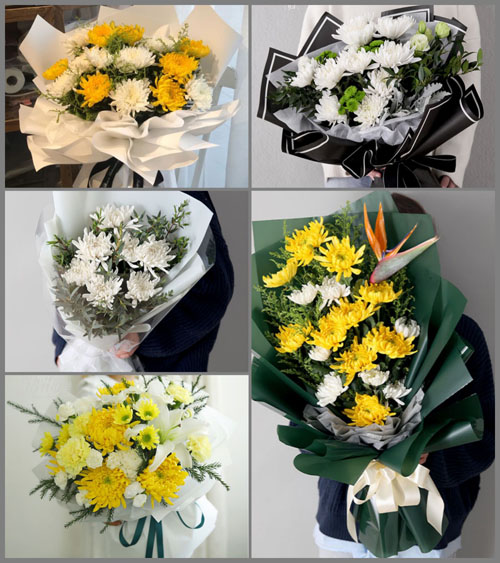 辽宁朝阳北票市长皋乡白事花束代送